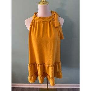 Women's FSL Apparel Top Size 2XL Yellow Sleeveless